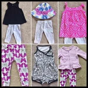 6 Piece- 6-12 mos. baby girl separates bundle